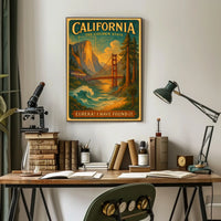 California The Golden State Poster