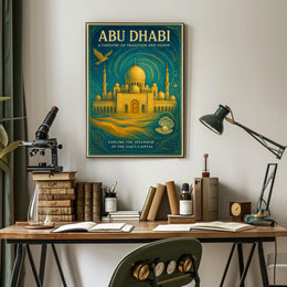 Abu Dhabi A Tapestry Of Tradition And Poster