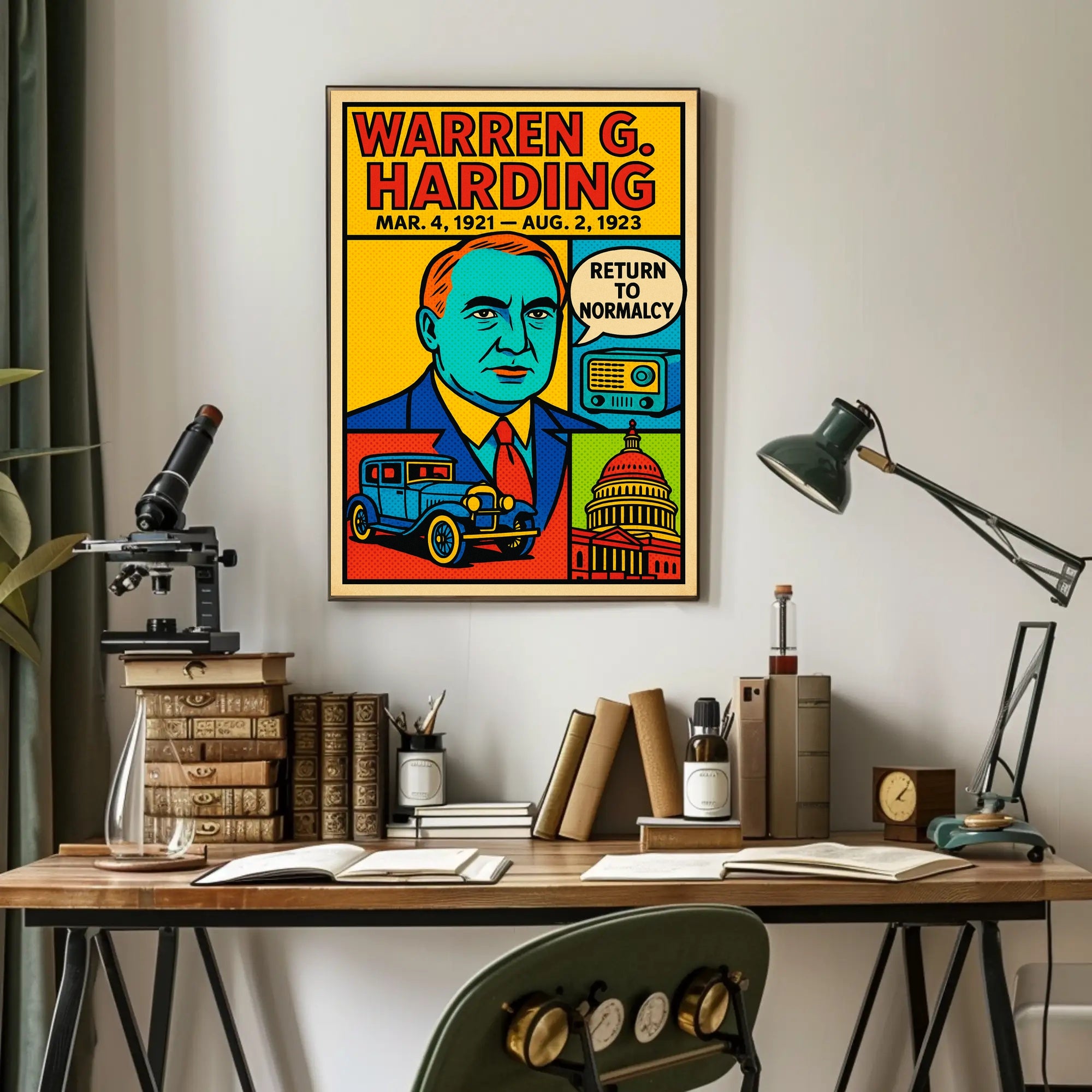 Warren G. Harding Return to Normalcy Poster PosterGoat