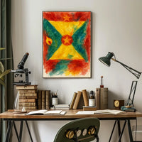 Vibrant Abstract Flag Poster