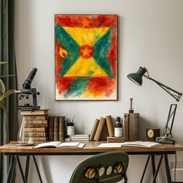 Vibrant Abstract Flag Poster