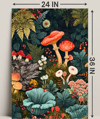 Enchanted Forest Flora William Morris Art Poster