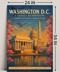 Washington D.C. A Legacy of Freedom Poster PosterGoat