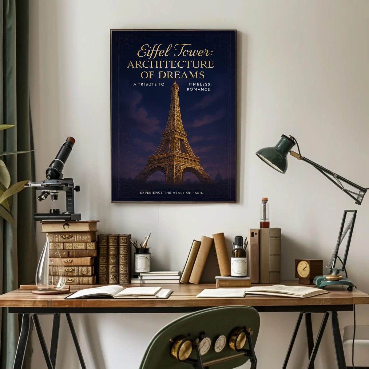 Eiffel Tower Architecture of Dreams Poster