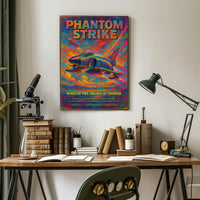 Wings of Fire Jets Futuristic Sci-Fi Poster