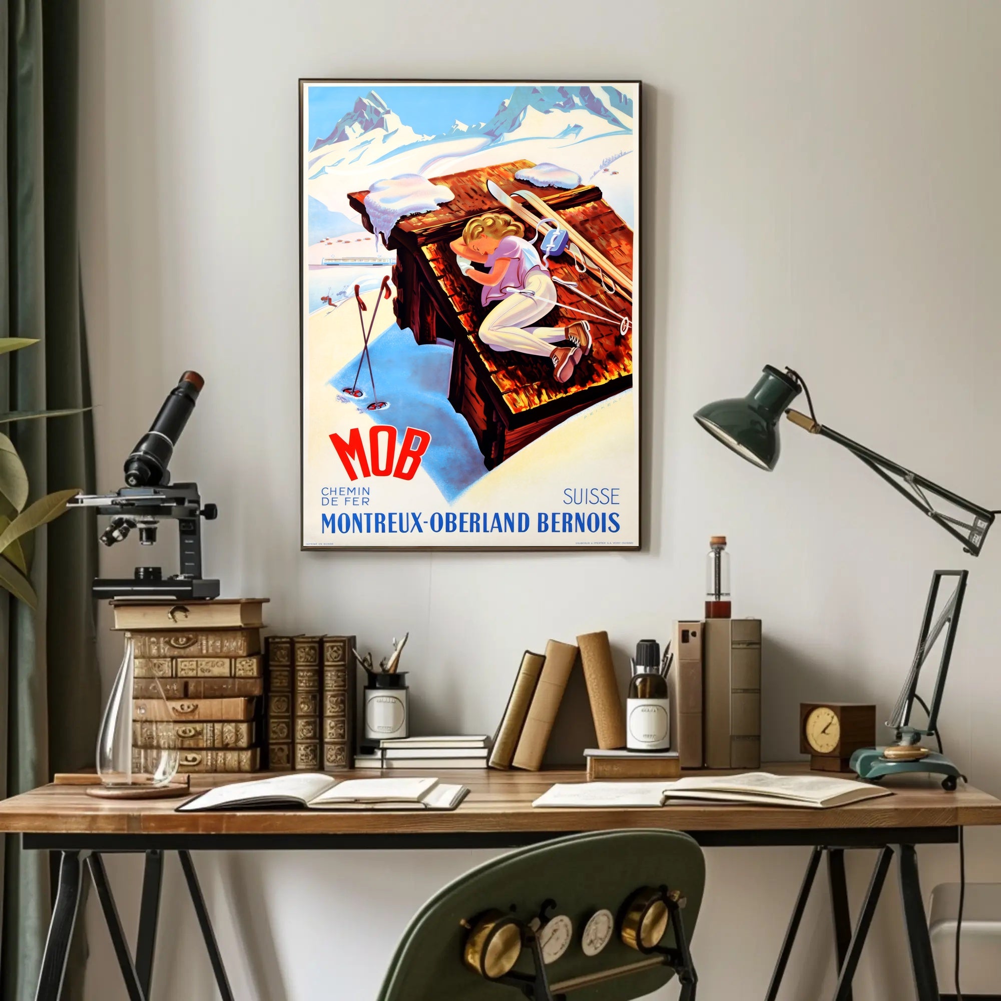 Montreux-Oberland Bernois Winter Escape Poster PosterGoat