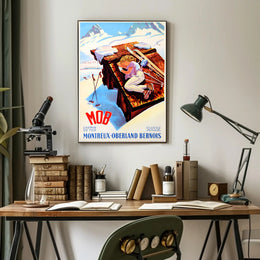 Montreux-Oberland Bernois Winter Escape Poster PosterGoat