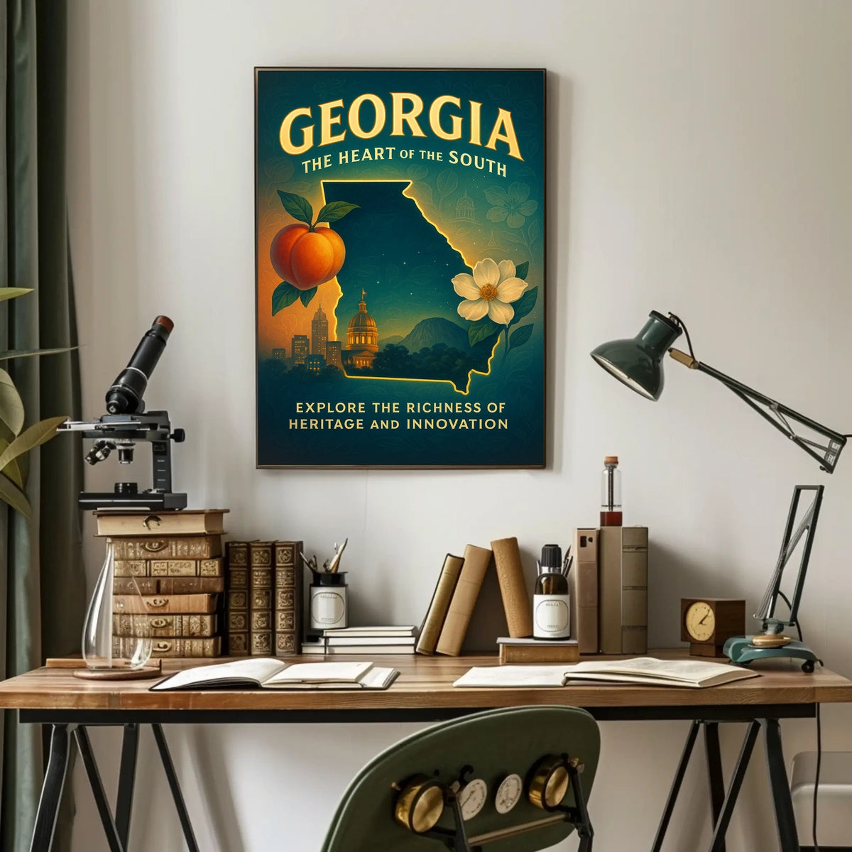 Georgia The Heart Of The South Poster
