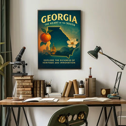 Georgia The Heart Of The South Poster