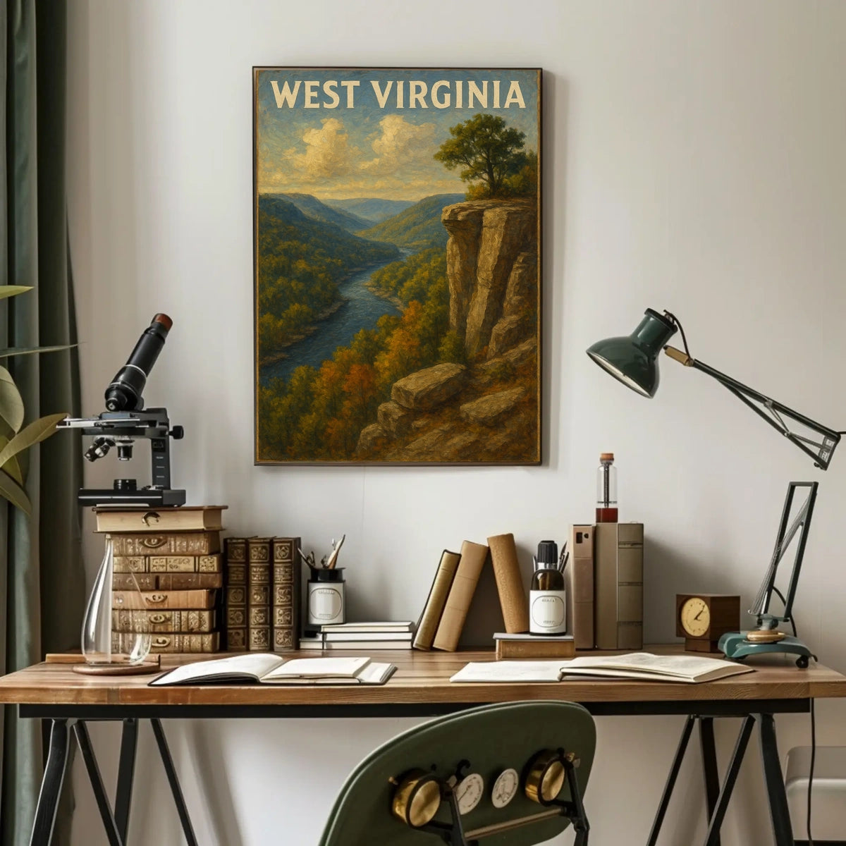 West Virginia Scenic Landscape Poster