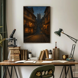 Dartmouth Old Town Charm St. Saviour Lane Travel Poster