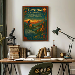Georgia A Tapestry Of Culture And Poster