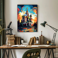 Vibrant St. BasilS Cathedral Poster