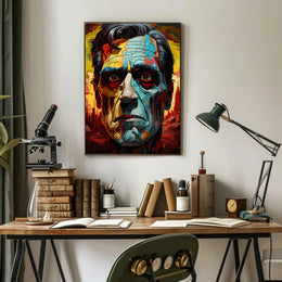 Abstract Portrait Of A Leader Abstract Poster PosterGoat