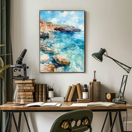 Malta Blue Lagoon Comino Island View Poster