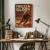 Frozen Glory Icy Landscape Photography Realism Poster