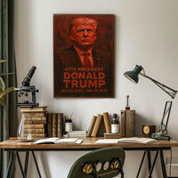 Donald Trump 47th President Poster