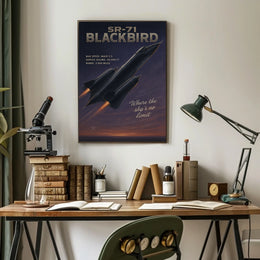 SR-71 Blackbird The Speed Icon Poster