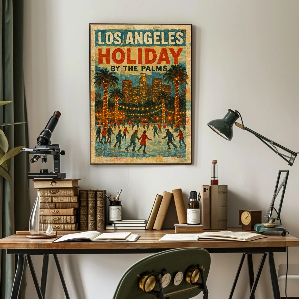 Los Angeles Holiday By The Palms Poster