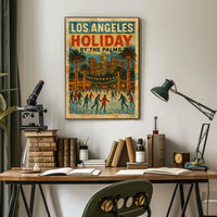 Los Angeles Holiday By The Palms Poster