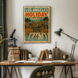 Los Angeles Holiday By The Palms Poster