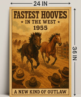 Western Horse Race Adventure Poster