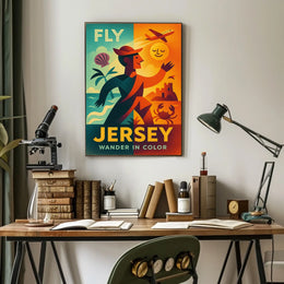Fly Jersey Wander In Color Poster