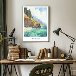 Napali Coast Artwork Poster PosterGoat