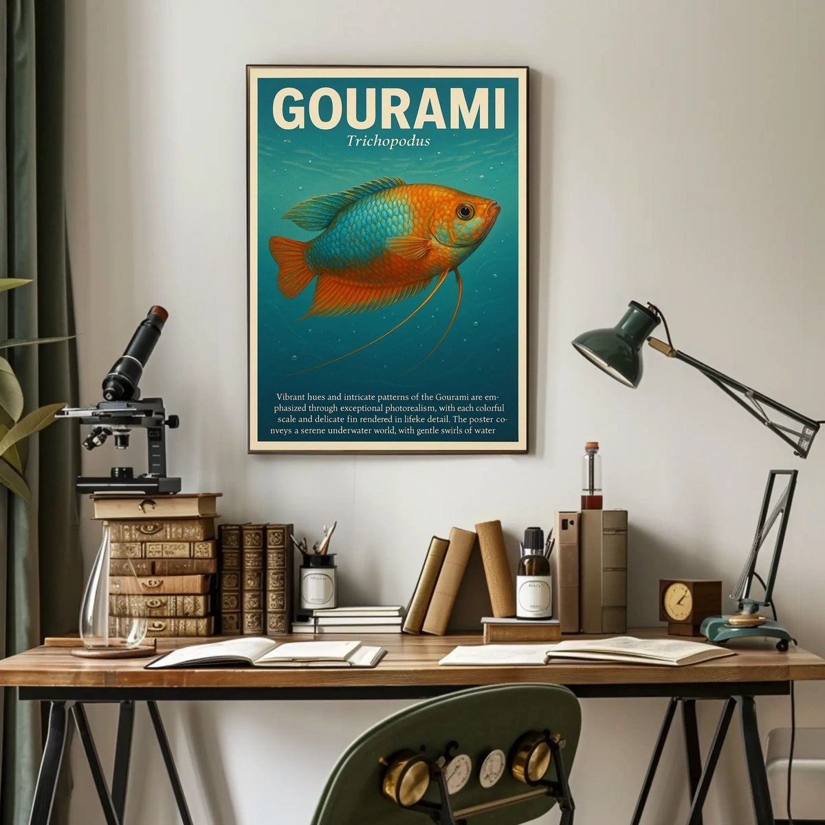 Gourami A Photorealistic Exploration Poster