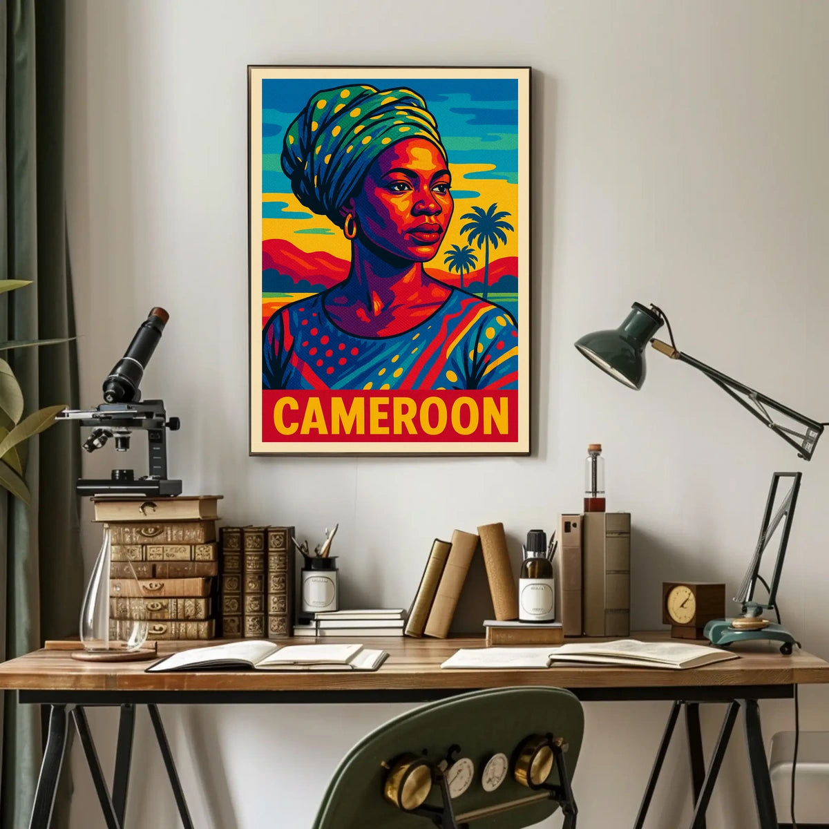 Cameroon Portrait Poster