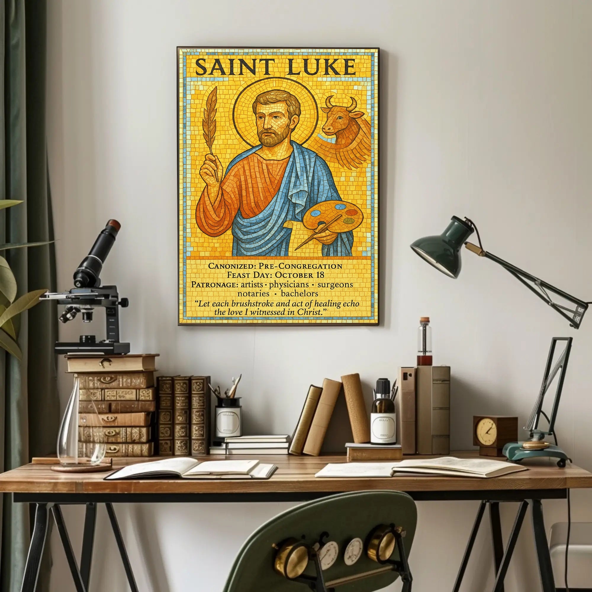 Saint Luke Patron of Artists and Physicians Poster PosterGoat