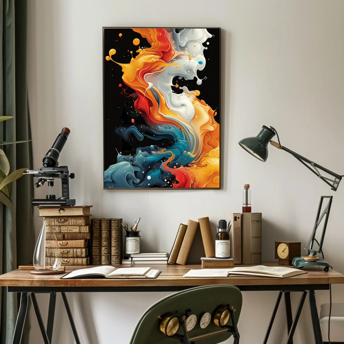 Abstract Color Symphony Abstract Poster