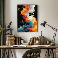 Abstract Color Symphony Abstract Poster