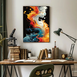 Abstract Color Symphony Abstract Poster