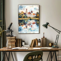 Belarus Mir Castle Reflection View Poster