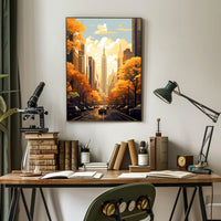 Autumn In The City Poster PosterGoat