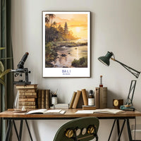 Bali Paradise at Sunset Travel Poster PosterGoat
