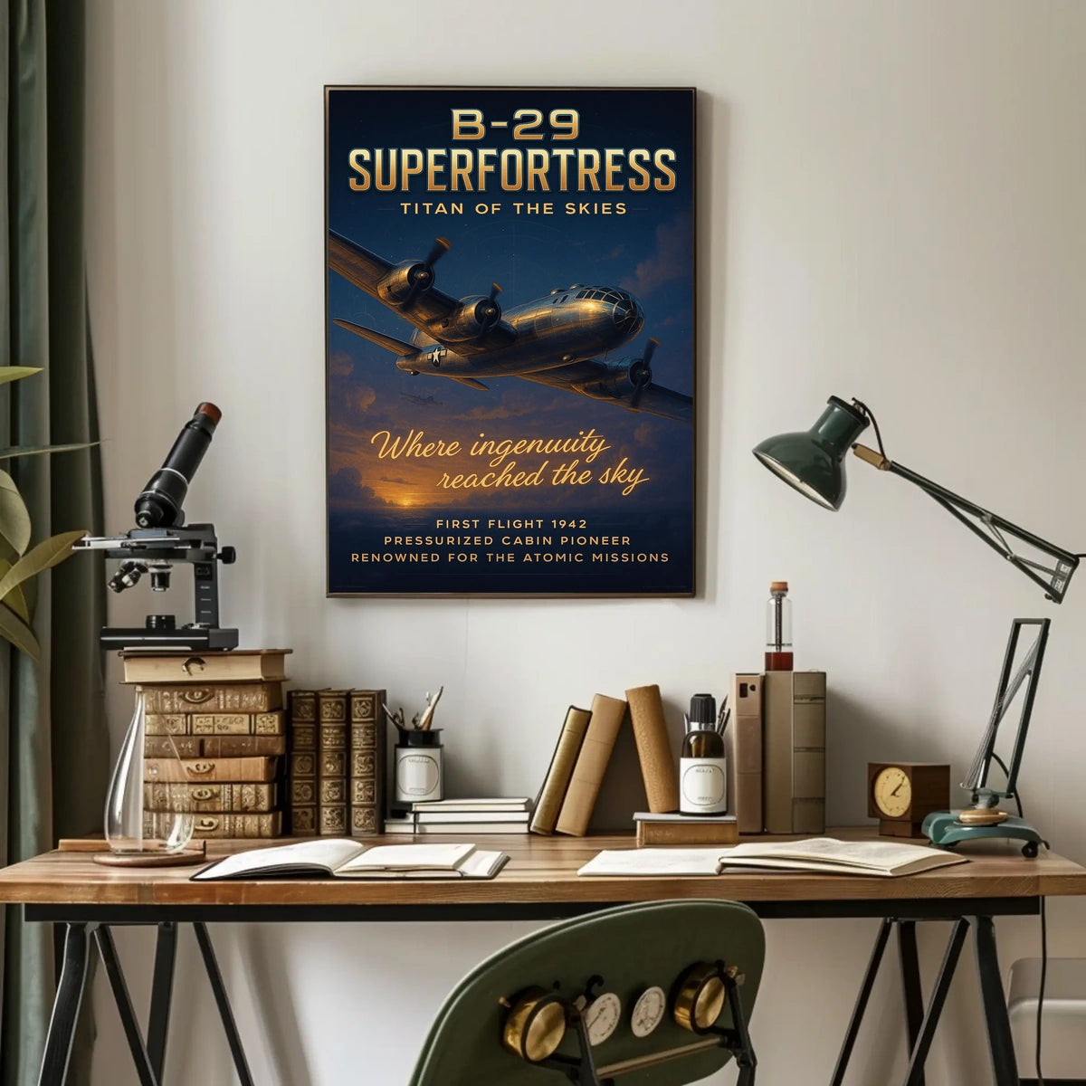 B-29 Superfortress Titan of the Skies Poster