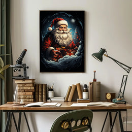 Santa Claus In Winter Wonderland Poster