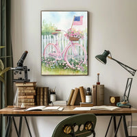 Vintage Bicycle Wall Art 18x24 Poster By PosterGoat Poster
