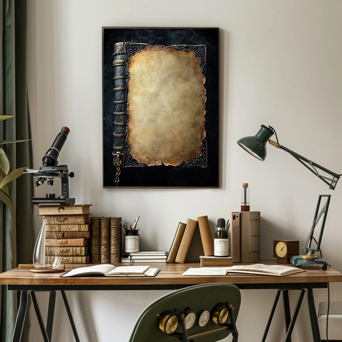 Antique Book Design Art Print Heritage Poster