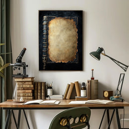 Antique Book Design Art Print Heritage Poster