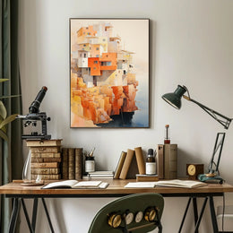 Cliffside Architecture Poster