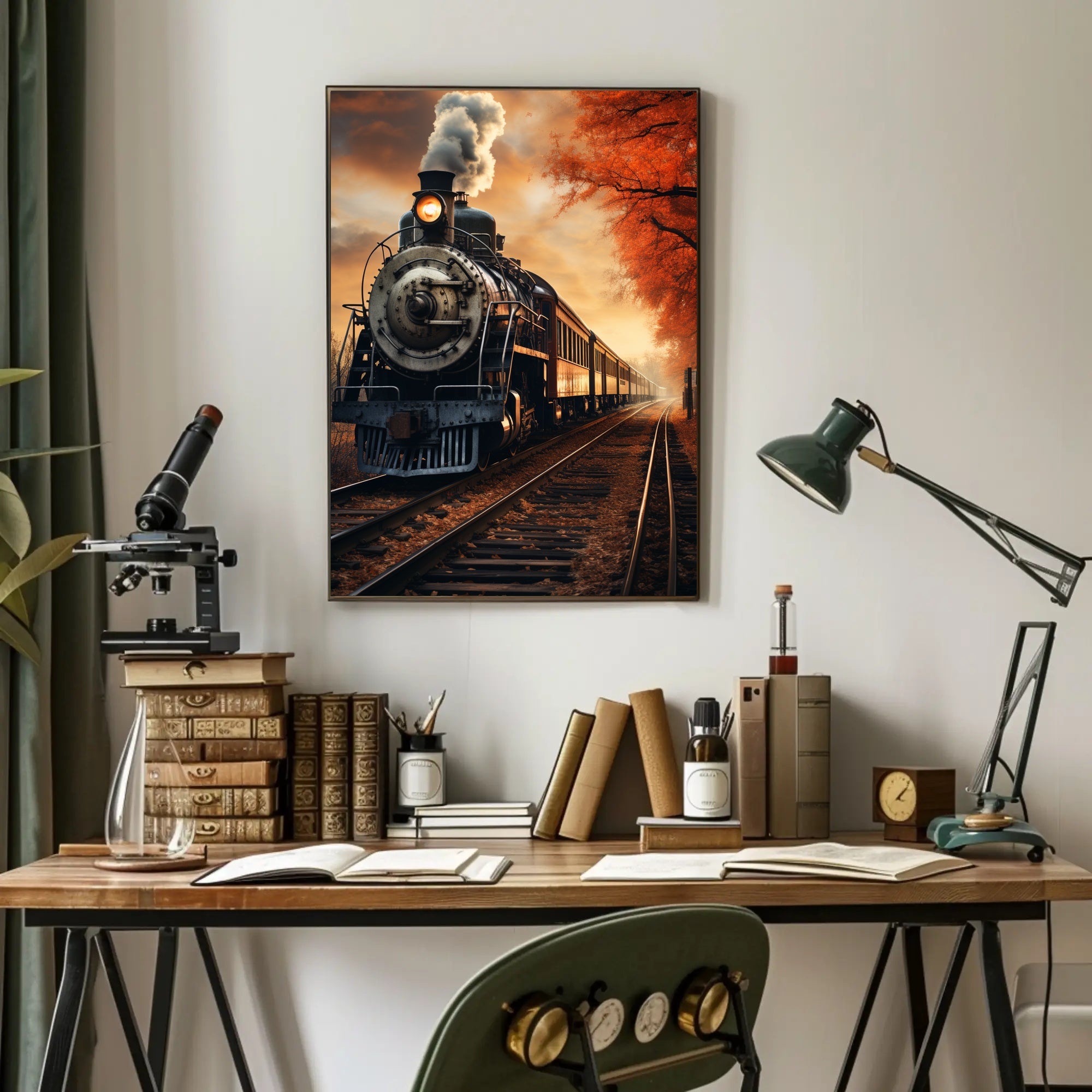 Autumn Steam Journey Poster