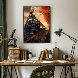 Autumn Steam Journey Poster