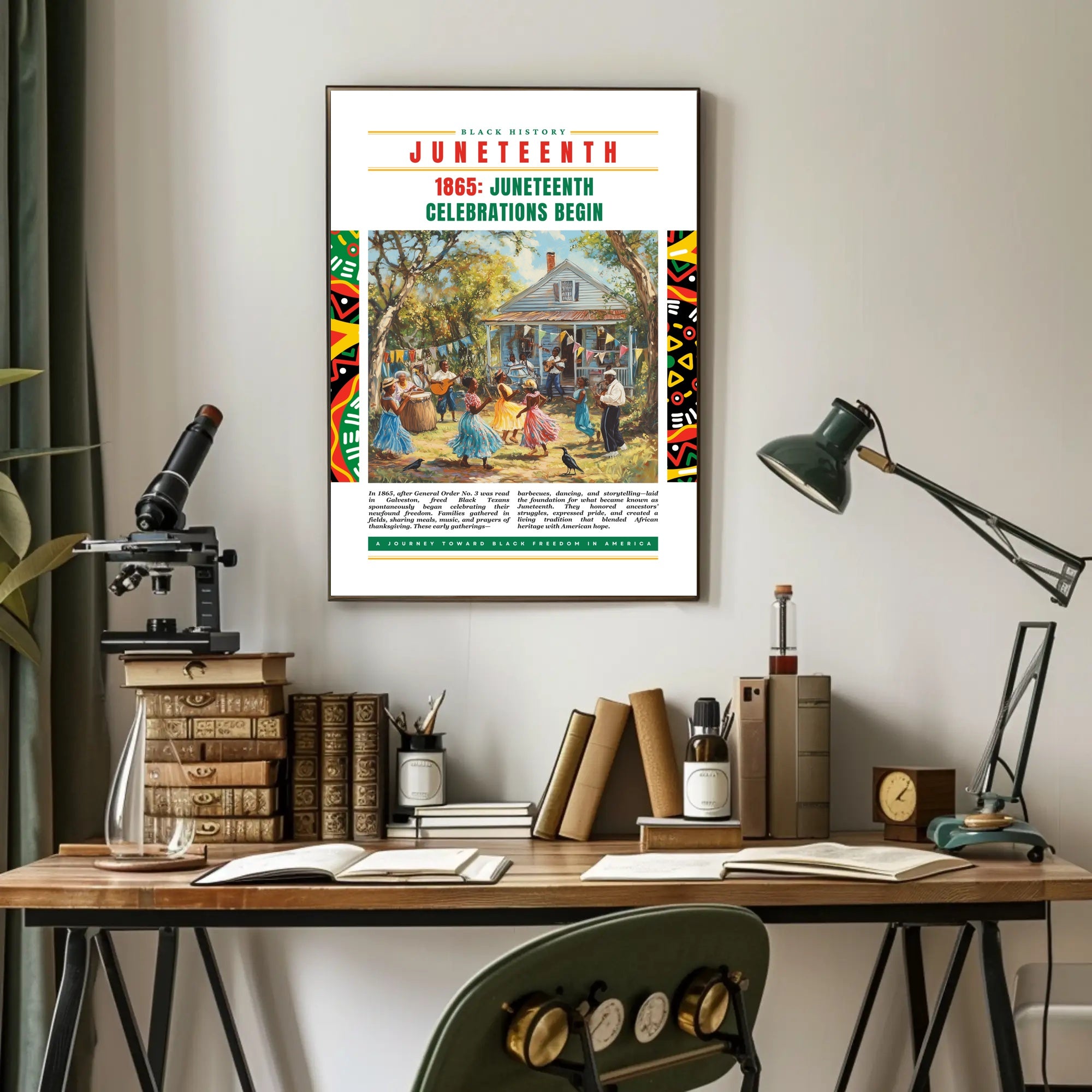 Juneteenth Freedom Celebration Cultural or Heritage Poster