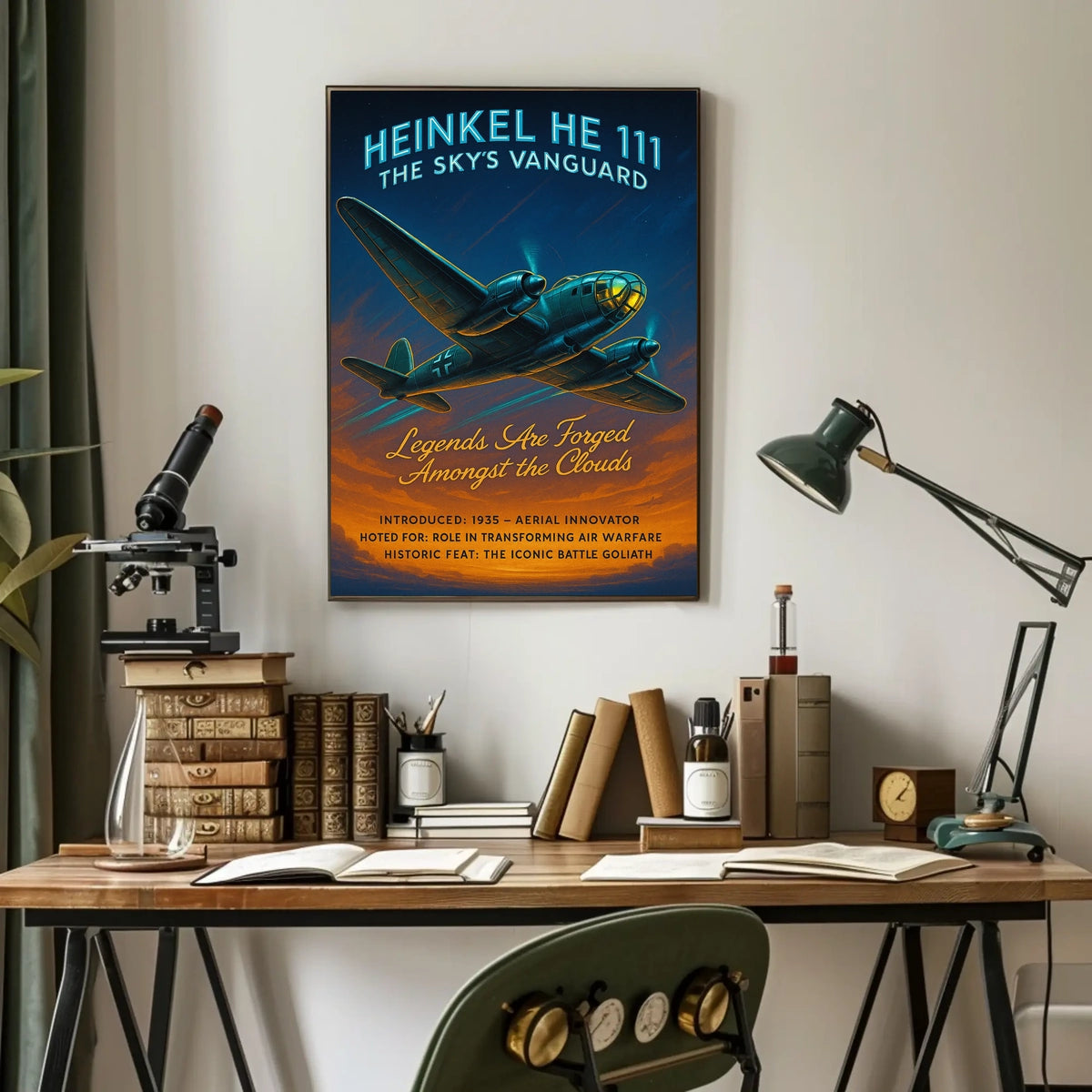 Heinkel He 111 The Skys Vanguard Poster