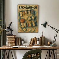 Backgammon Artistry Poster