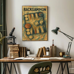 Backgammon Artistry Poster
