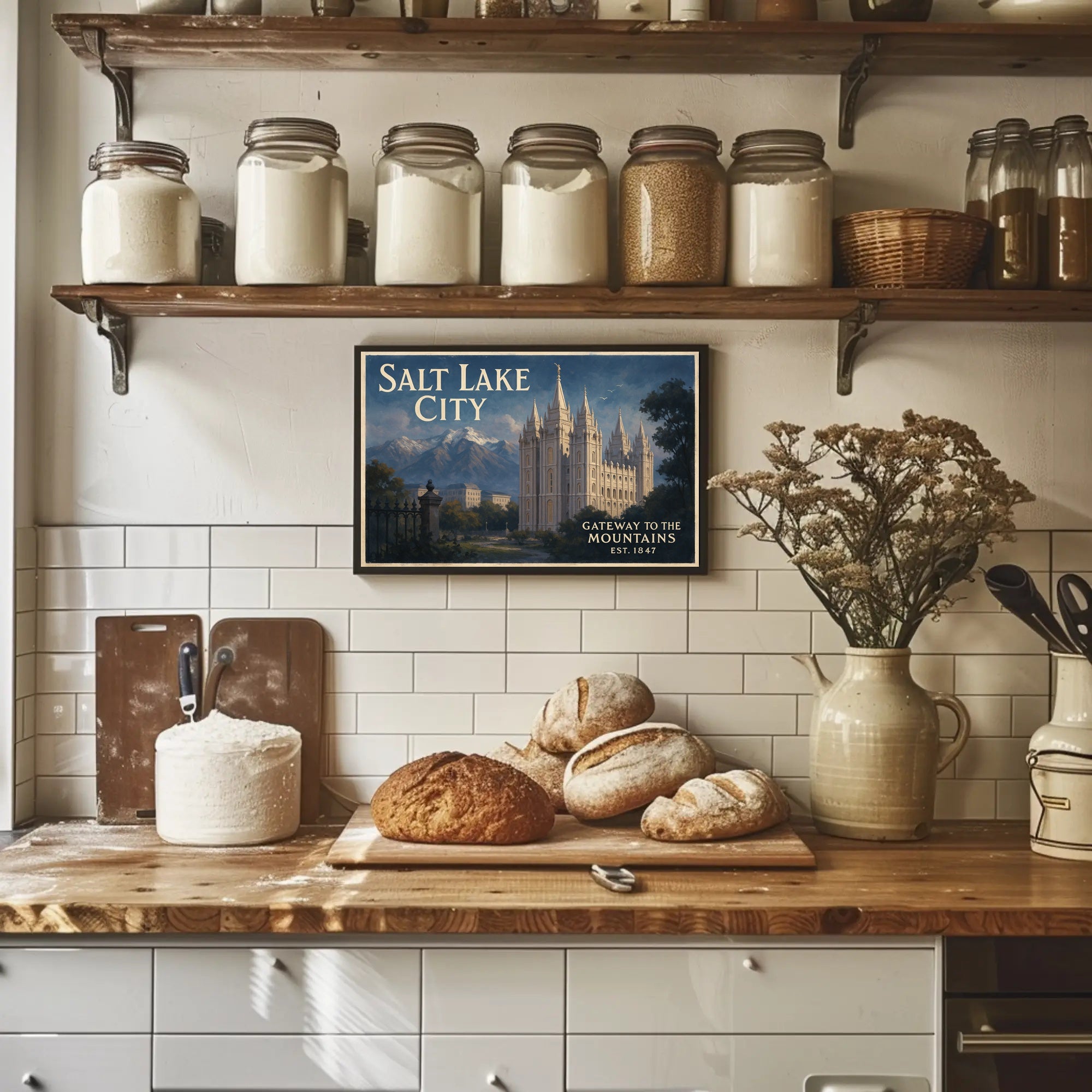 Salt Lake City Gateway to the Mountains Poster
